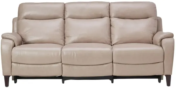 Marco Sand Dual Power Reclining Leather Sofa