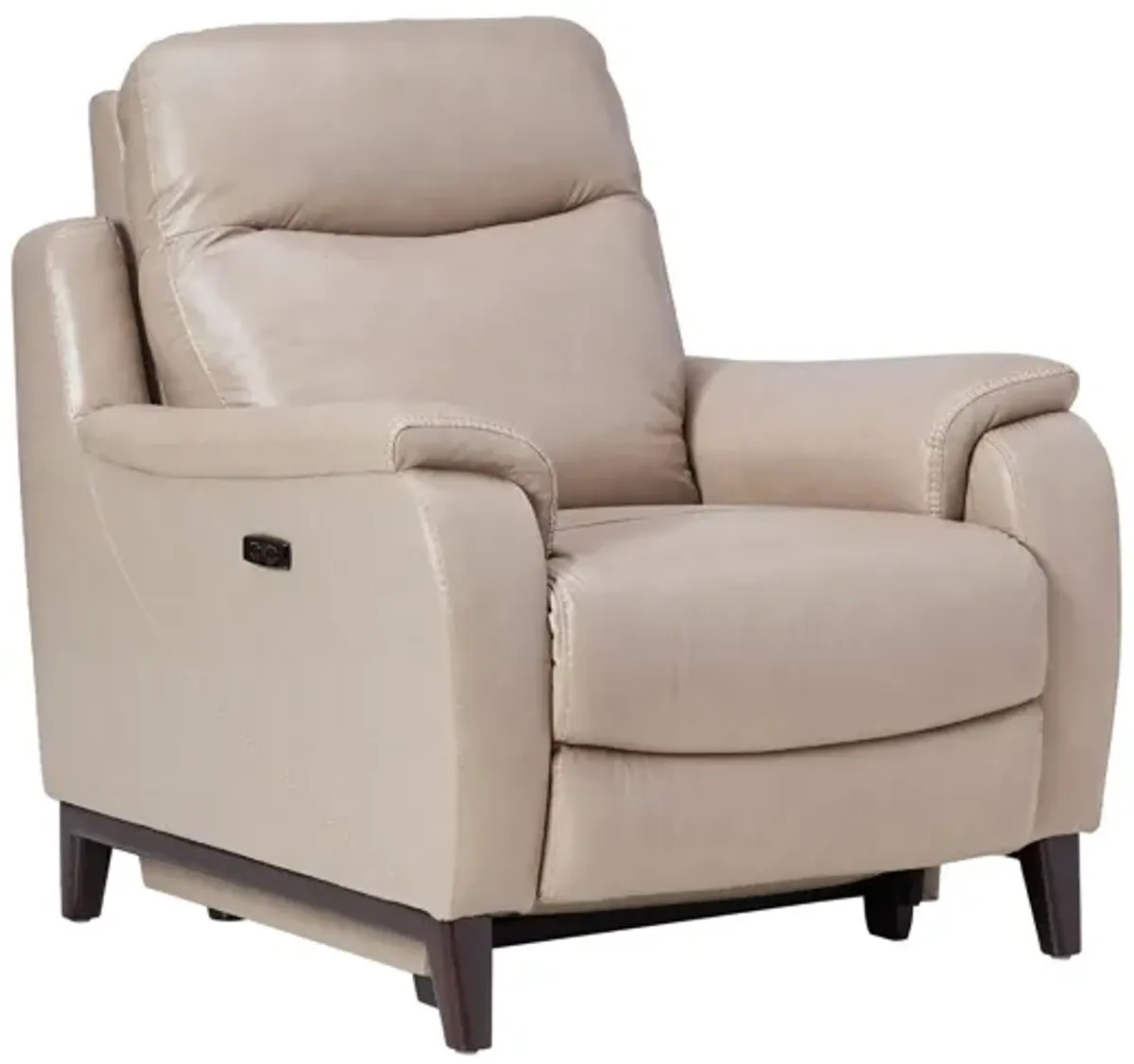 Marco Sand Dual Power Leather Recliner