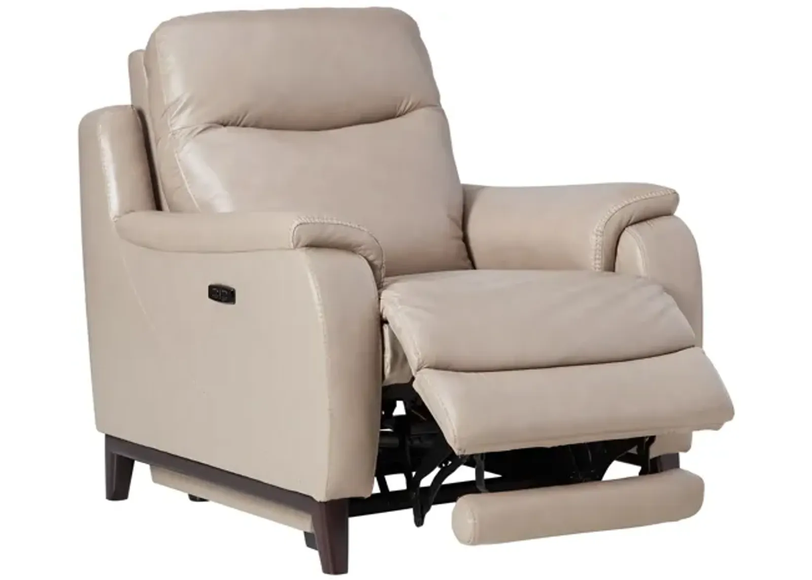 Marco Sand Dual Power Leather Recliner