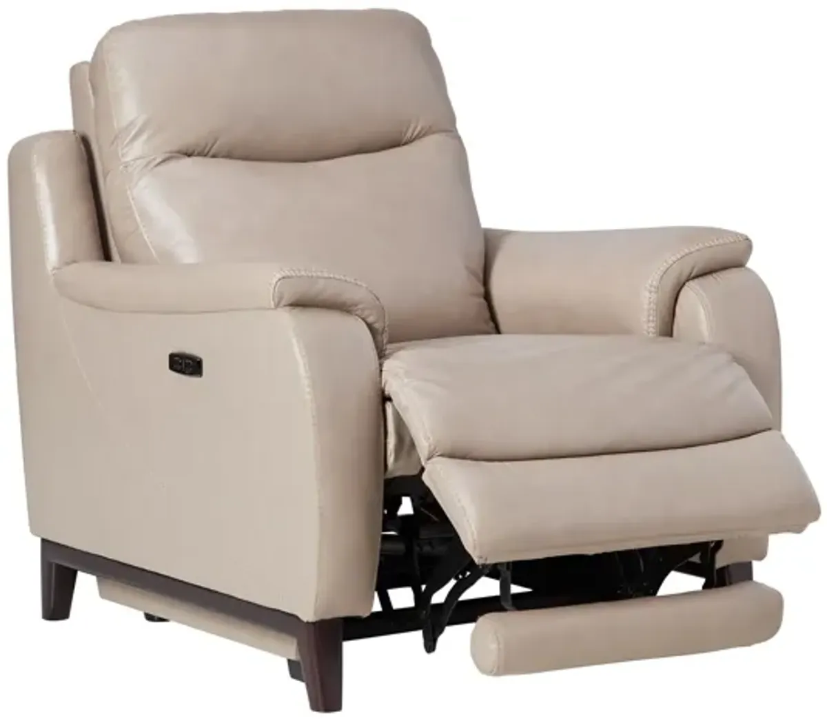 Marco Sand Dual Power Leather Recliner