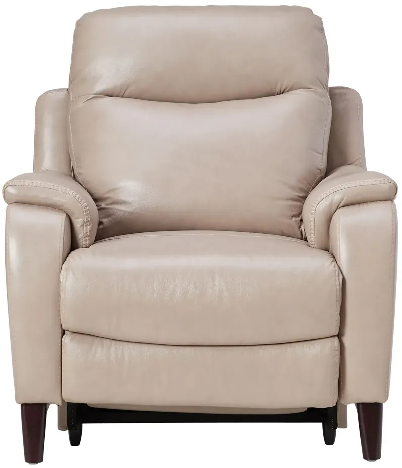 Marco Sand Dual Power Leather Recliner