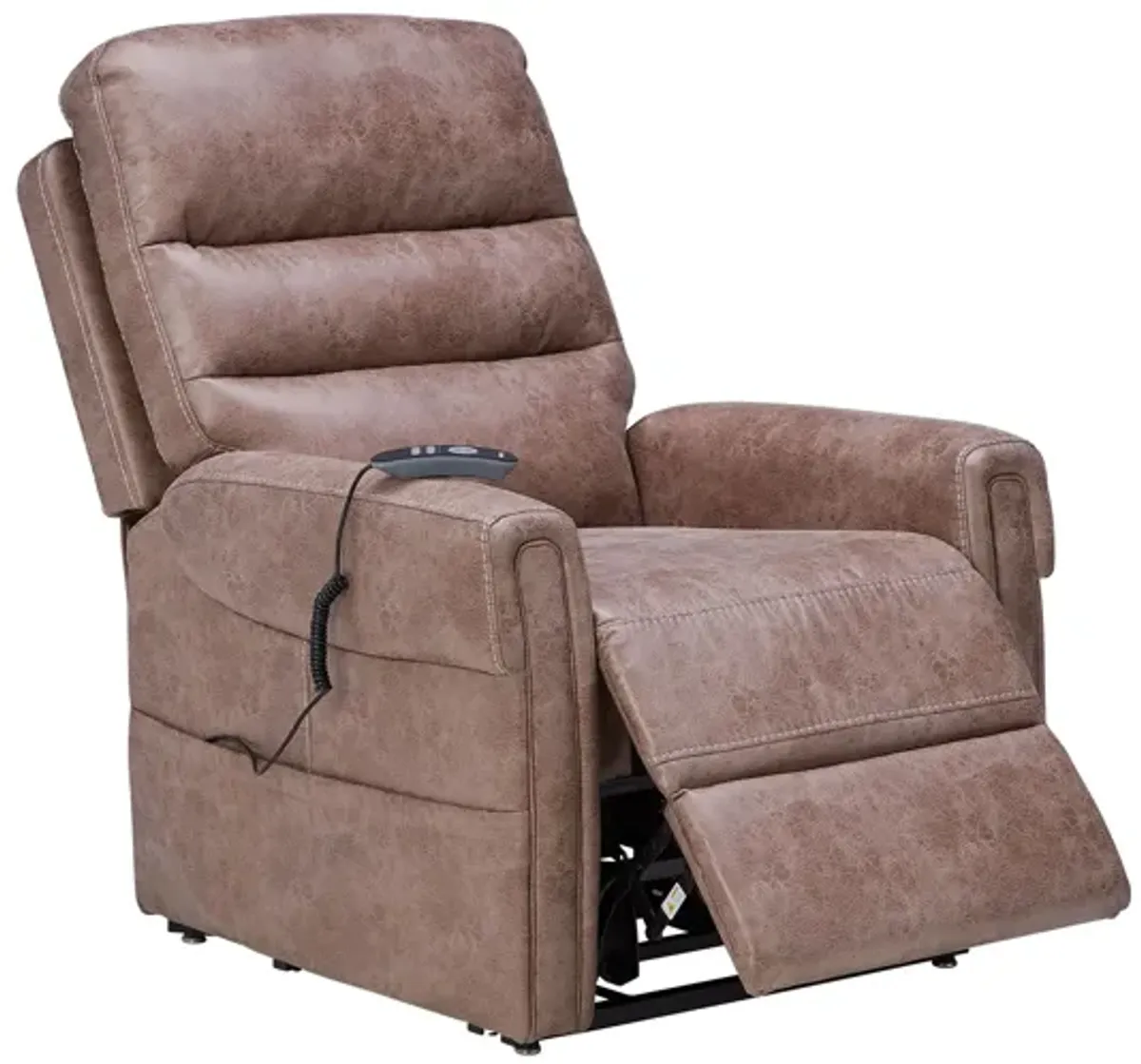 Flint Beige Power Reclining Lift Chair with Heat & Massage