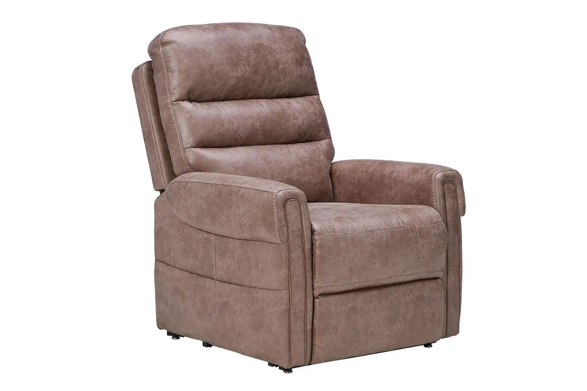 Flint Beige Power Reclining Lift Chair with Heat & Massage