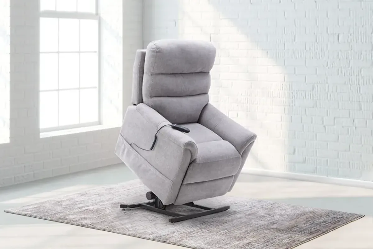 Saginaw Pewter Power Reclining Lift Chair