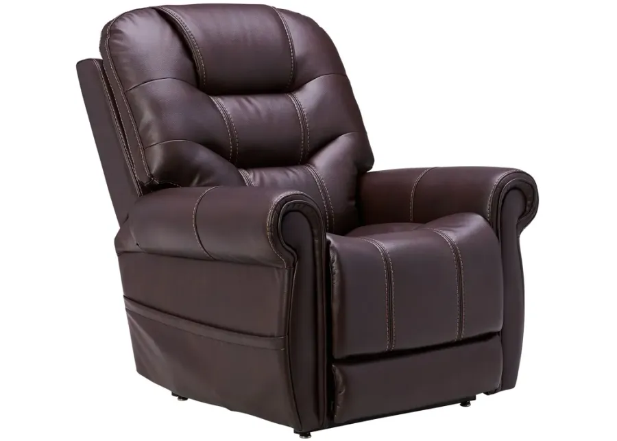 Warren Walnut Triple Power Reclining Lift Chair