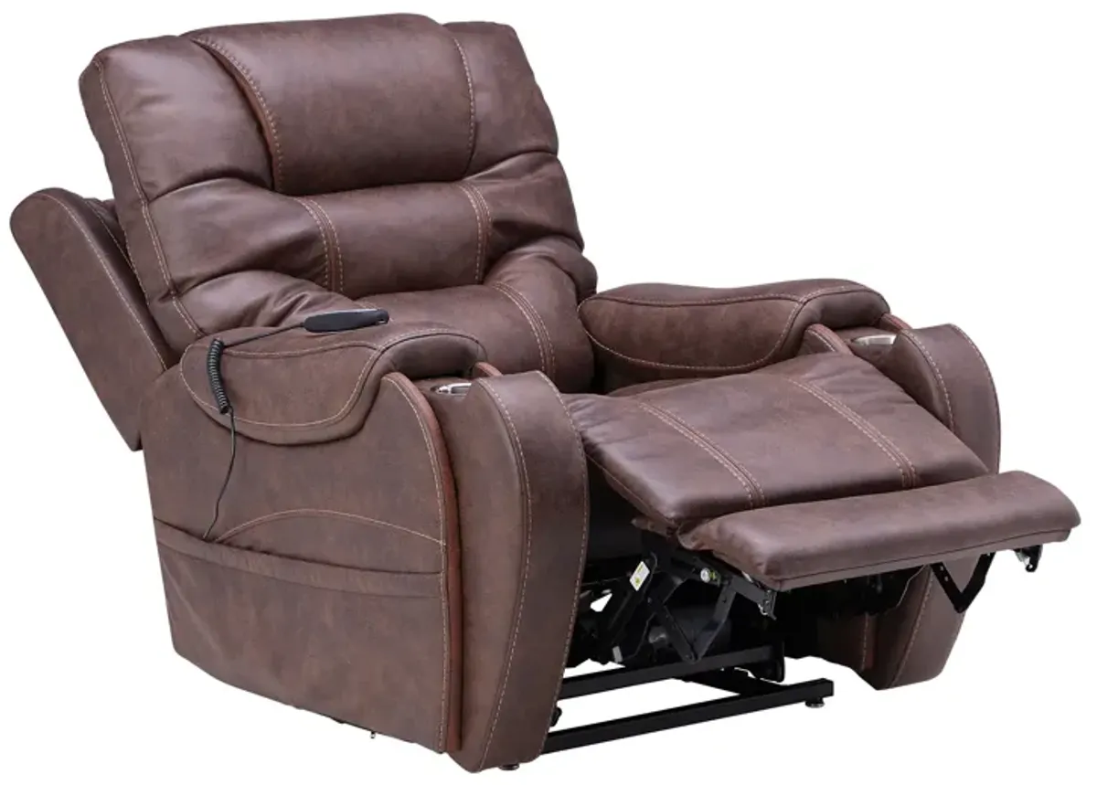 Auburn Walnut Triple Power Reclining Lift Chair