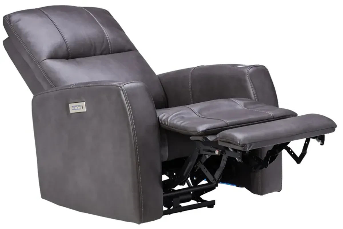 Aries Grey Power Reclining Theater Chair