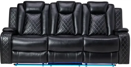 Titan Black Reclining Sofa