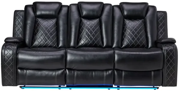 Titan Black Reclining Sofa