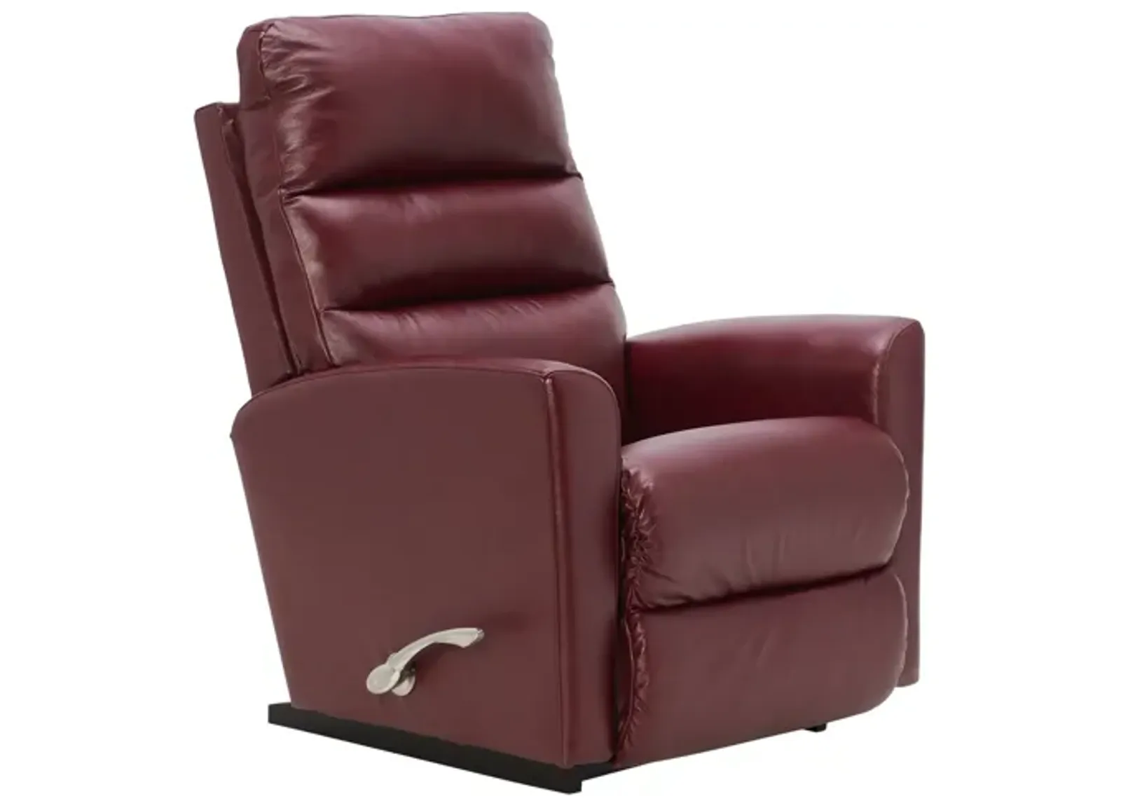 Liam Wine Leather Rocker Recliner by La-Z-Boy