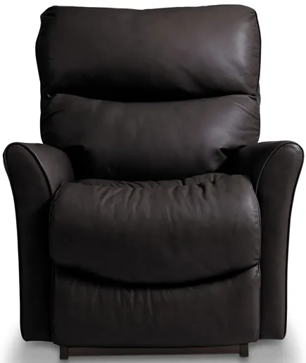 Rowan Coffee Leather Rocker Recliner by La-Z-Boy