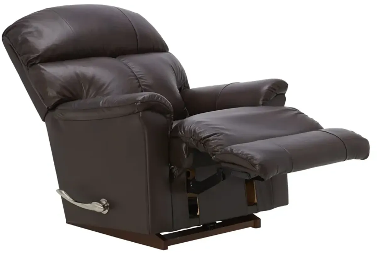 Reed Walnut Leather Rocker Recliner by La-Z-Boy