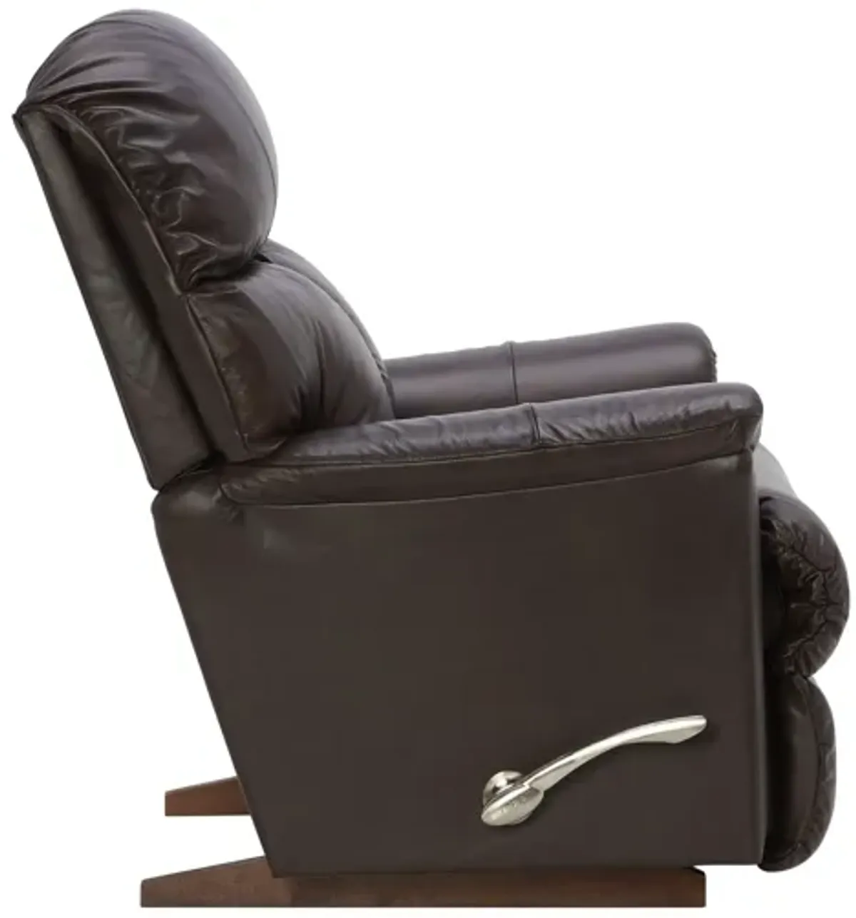 Reed Walnut Leather Rocker Recliner by La-Z-Boy