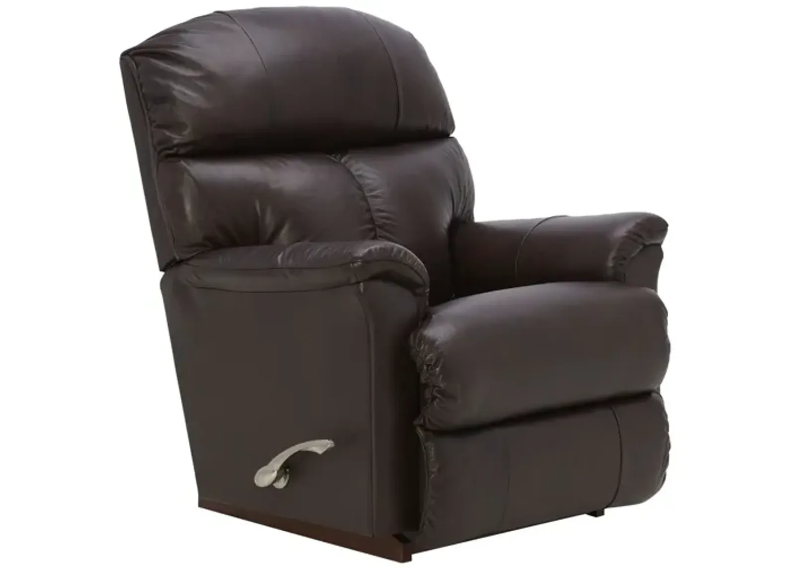 Reed Walnut Leather Rocker Recliner by La-Z-Boy