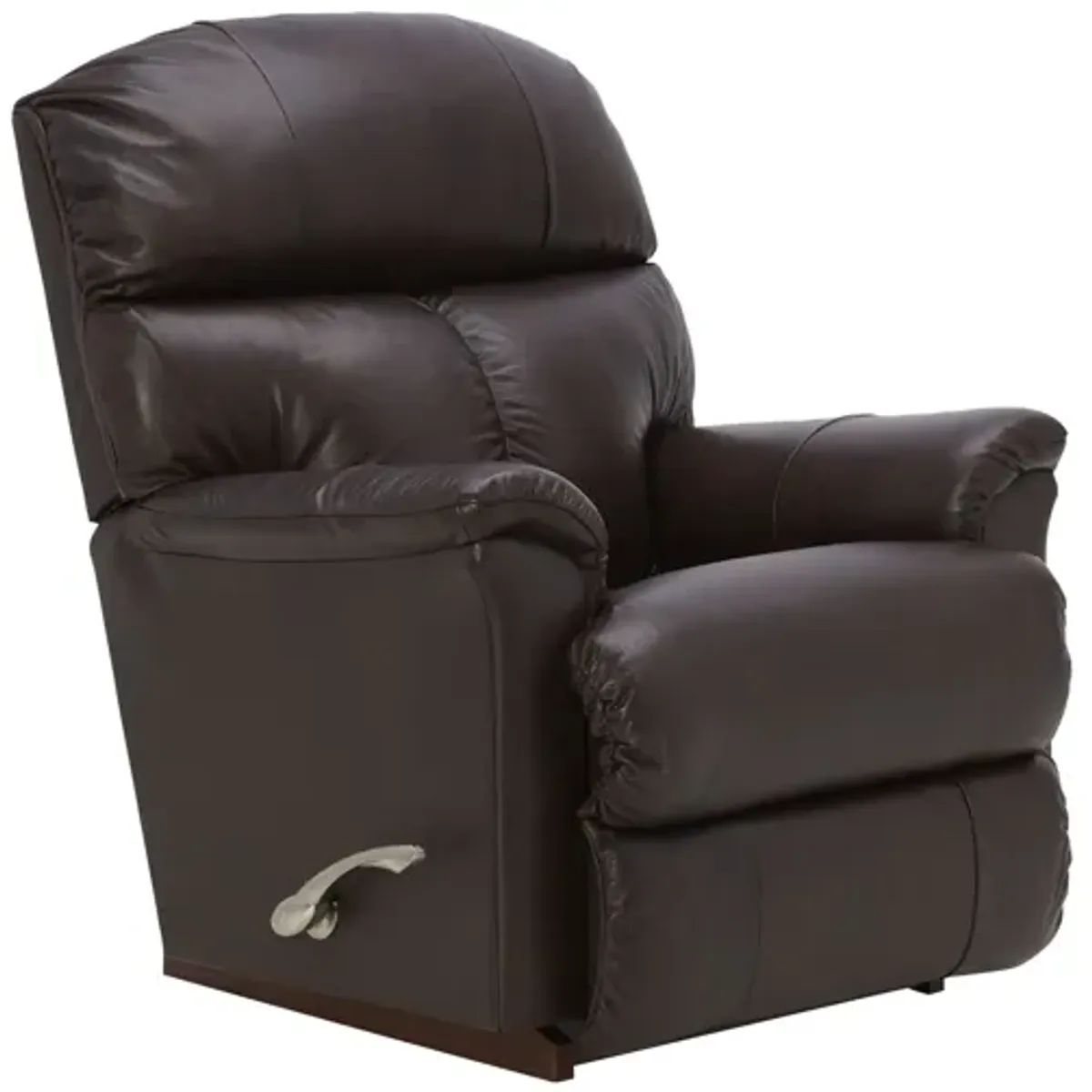 Reed Walnut Leather Rocker Recliner by La-Z-Boy