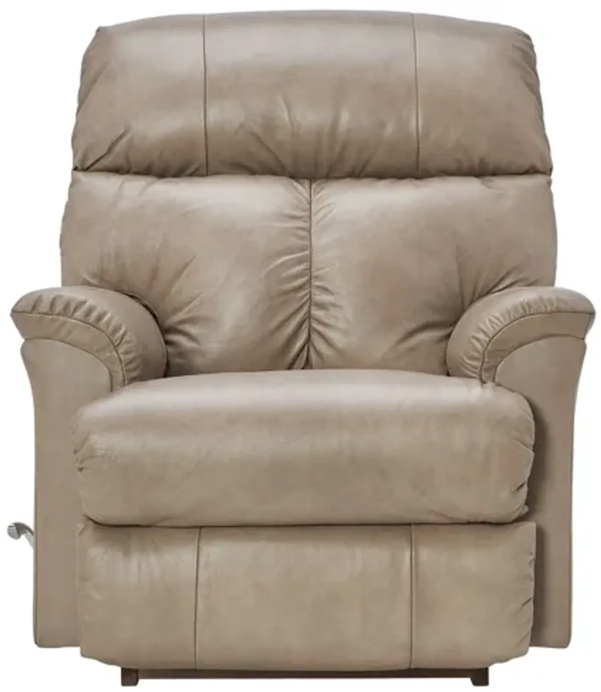 Reed Beige Leather Rocker Recliner by La-Z-Boy