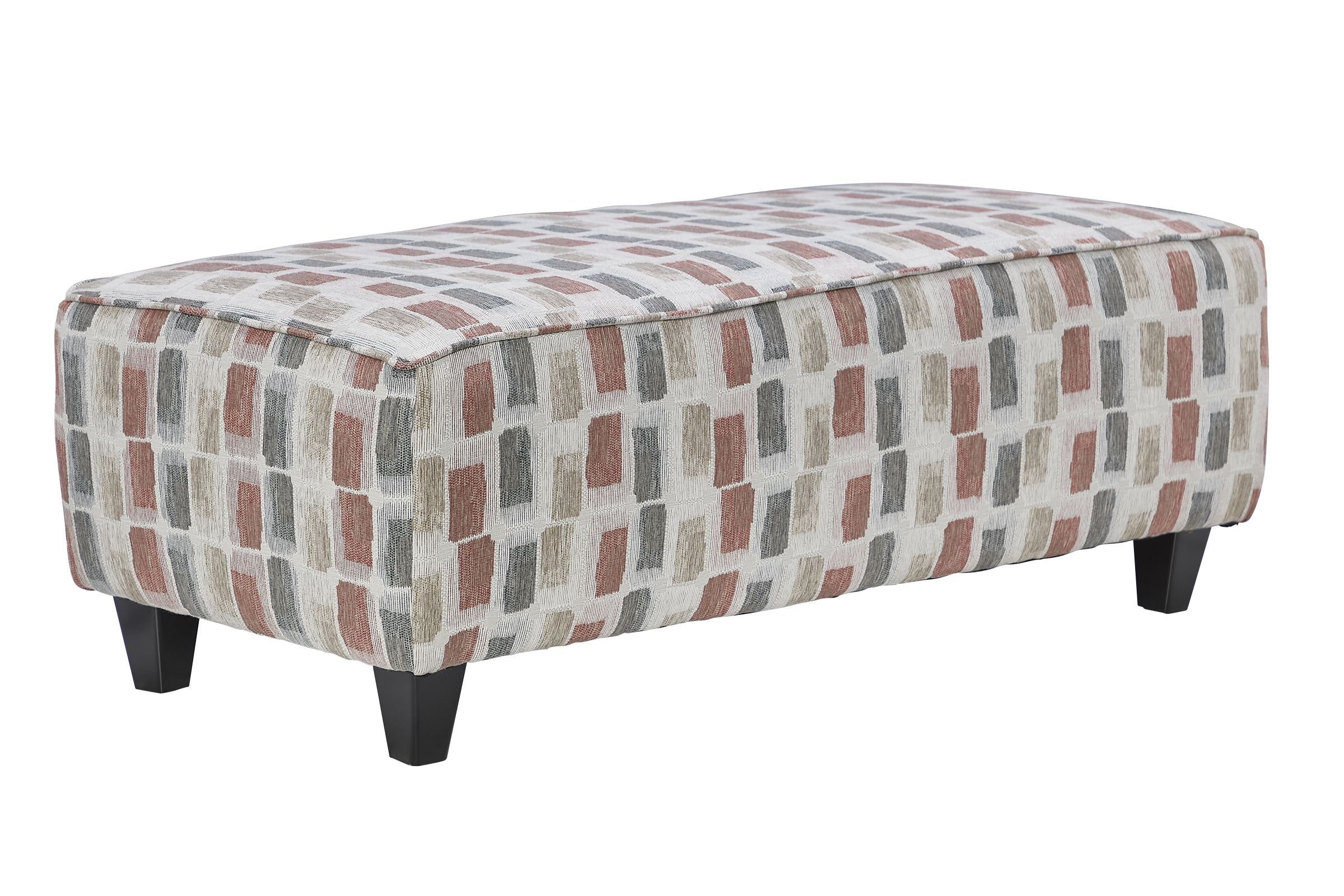 Woodward Coral Cocktail Ottoman