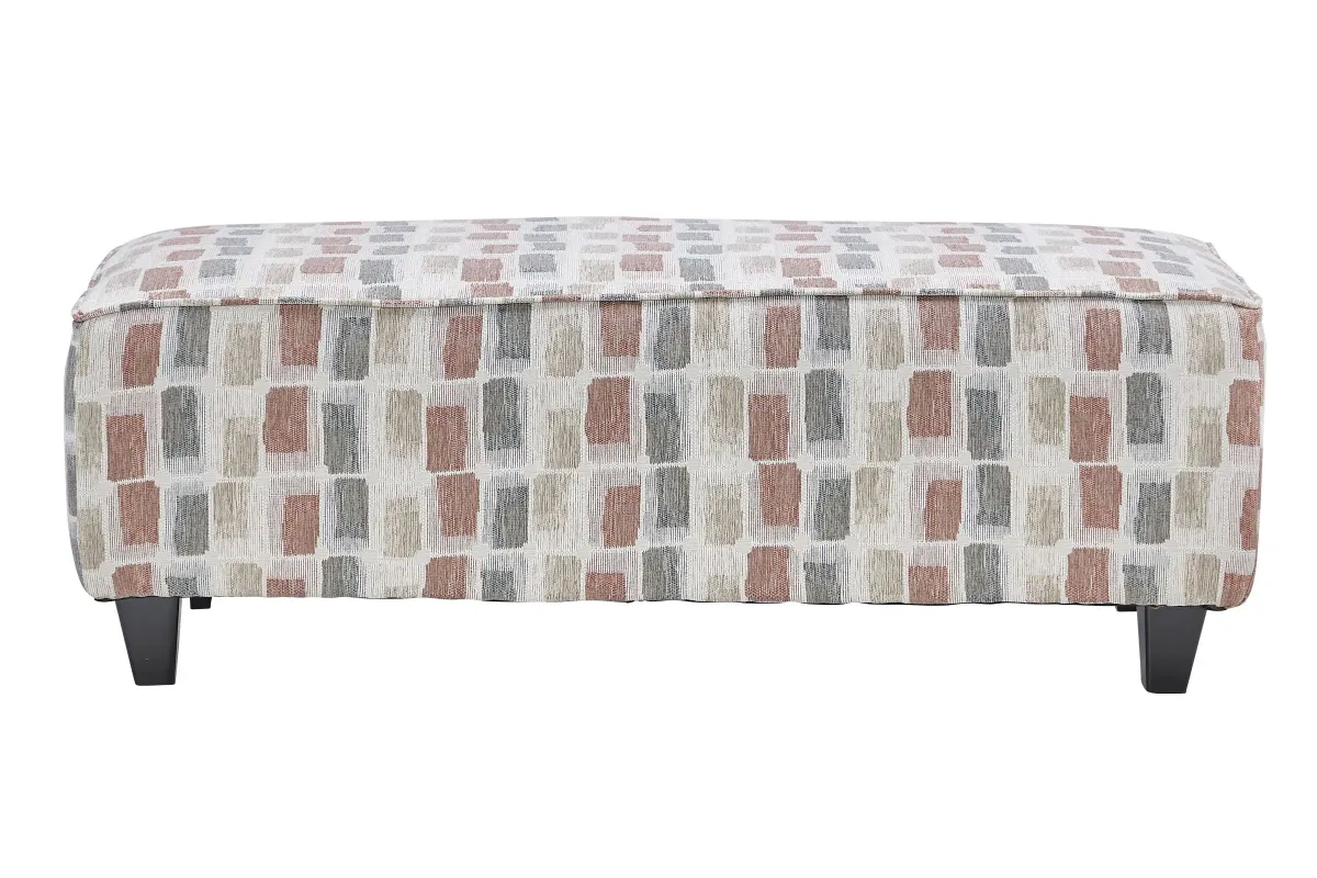 Woodward Coral Cocktail Ottoman