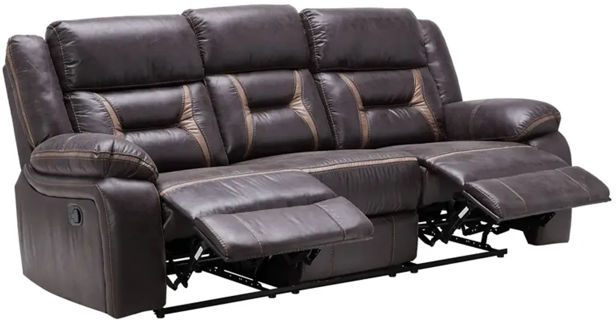 Duke Chocolate Reclining Sofa