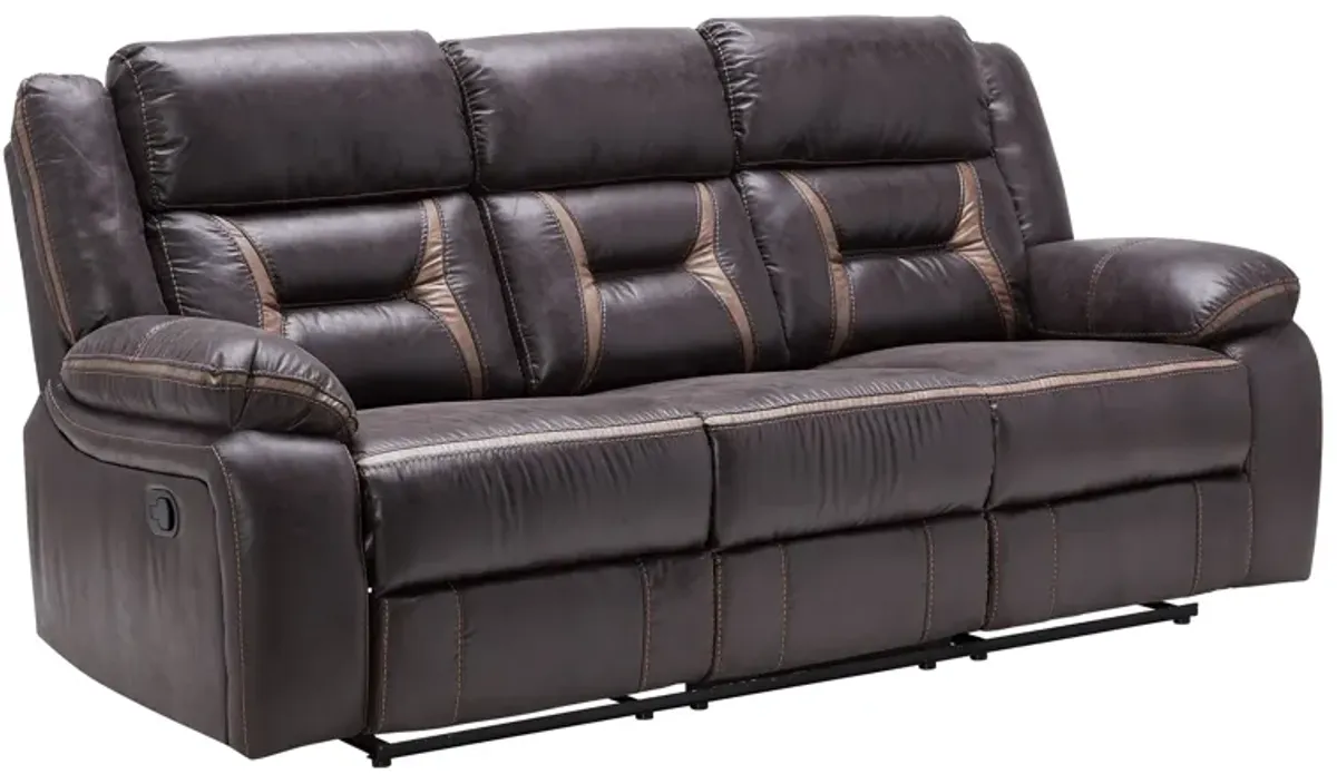 Duke Chocolate Reclining Sofa