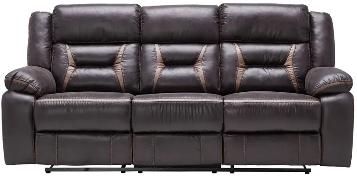 Duke Chocolate Reclining Sofa