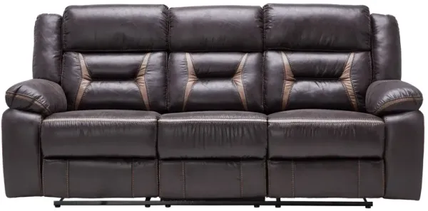 Duke Chocolate Reclining Sofa
