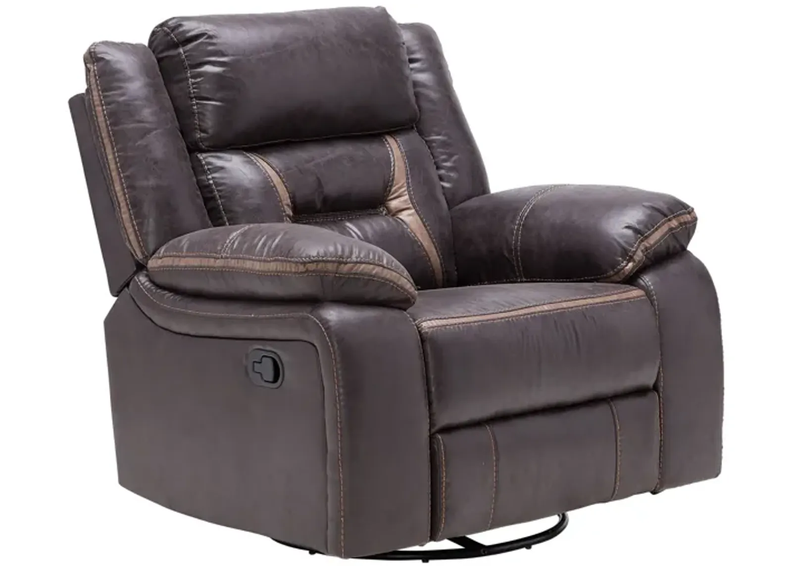 Duke Chocolate Swivel Glide Recliner