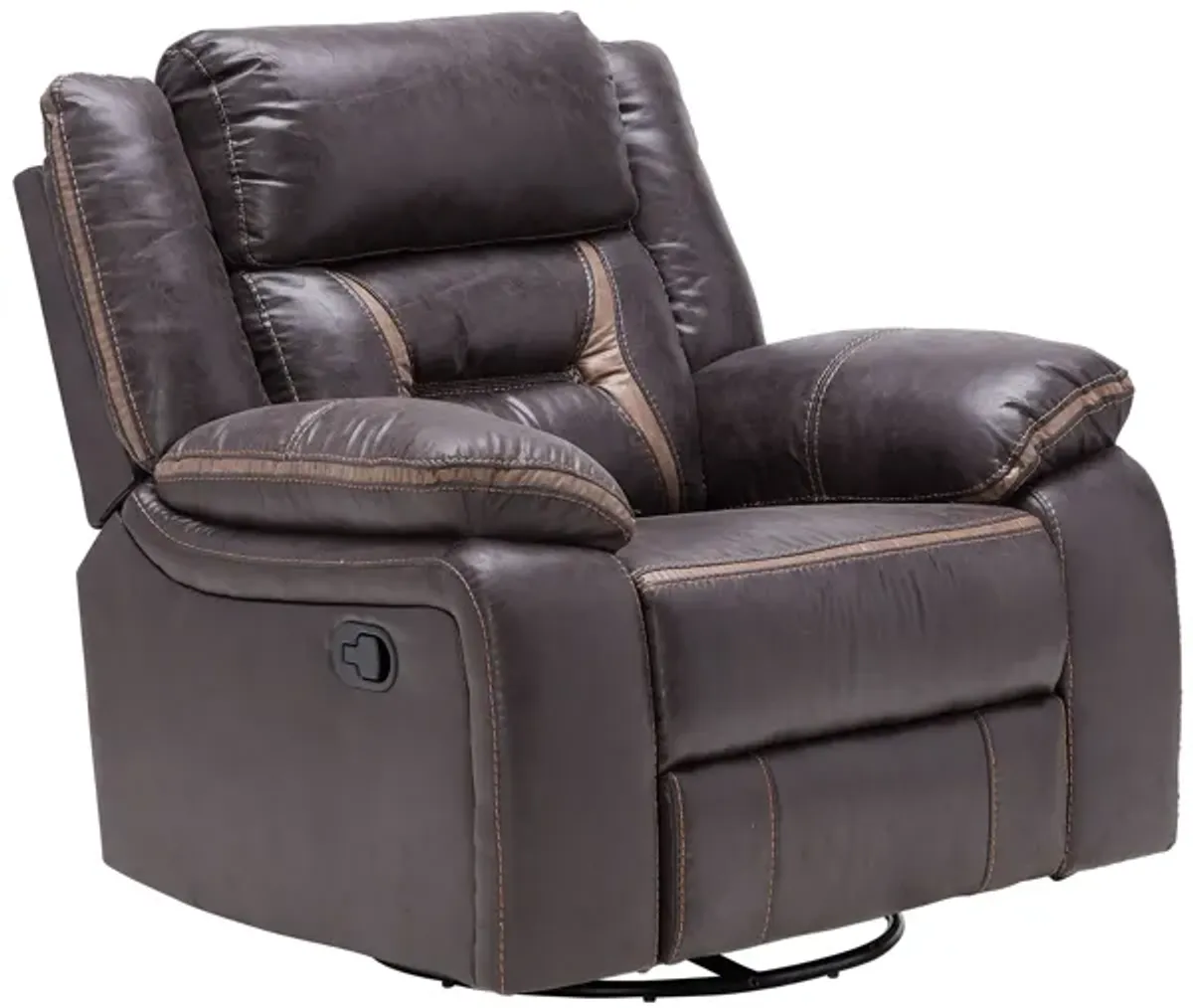 Duke Chocolate Swivel Glide Recliner