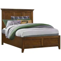 San Mateo Brown Solid Wood Full Bed