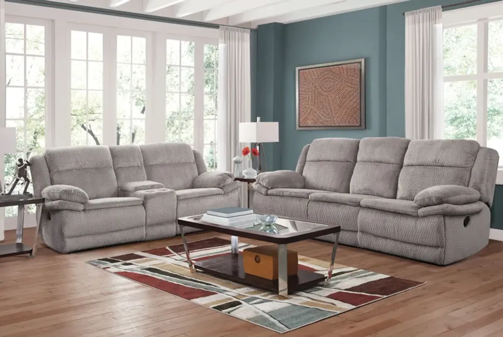 Walker Sofa & Console Loveseat Set