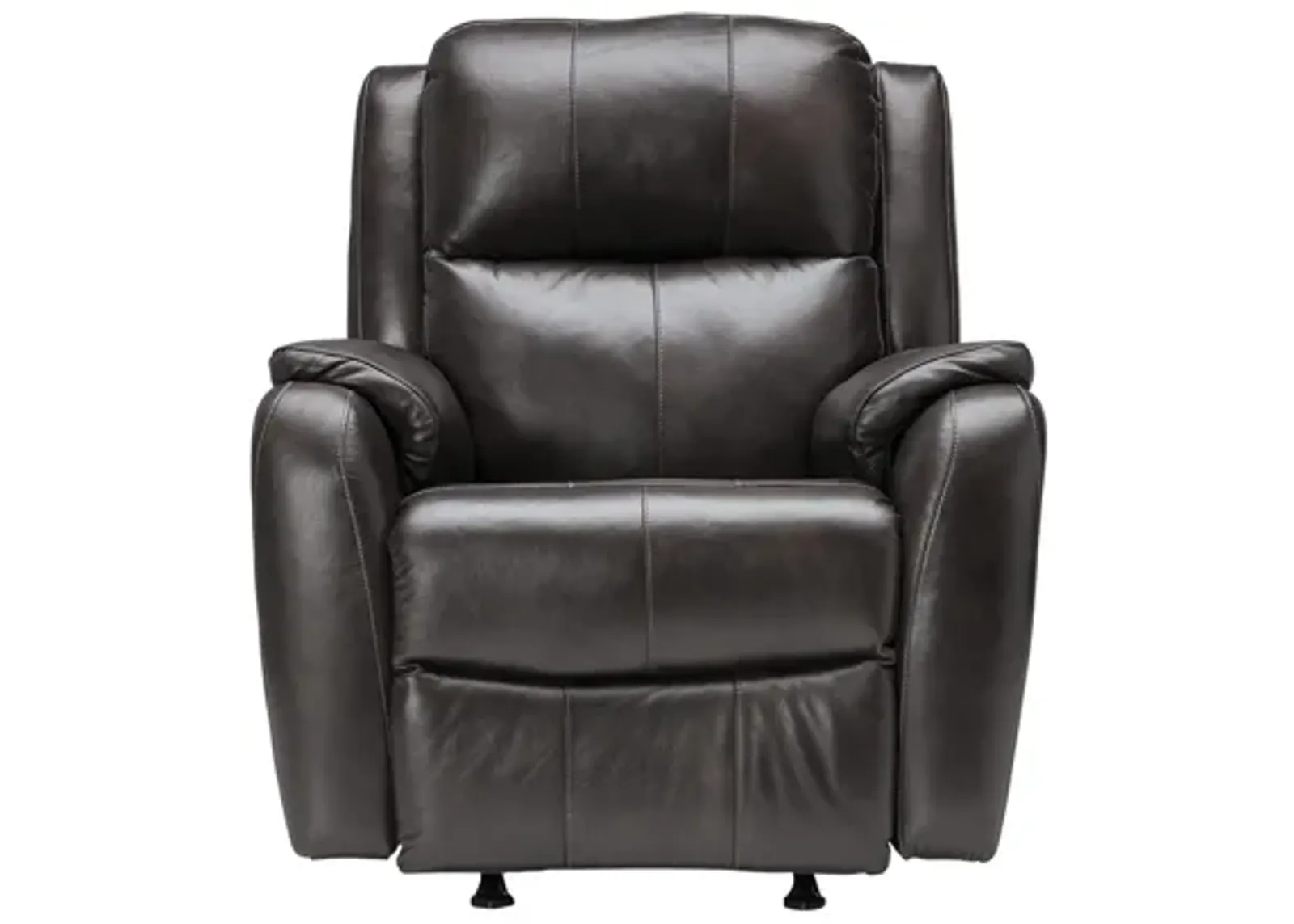 Zeus Slate Dual Power Leather Recliner by Southern Motion