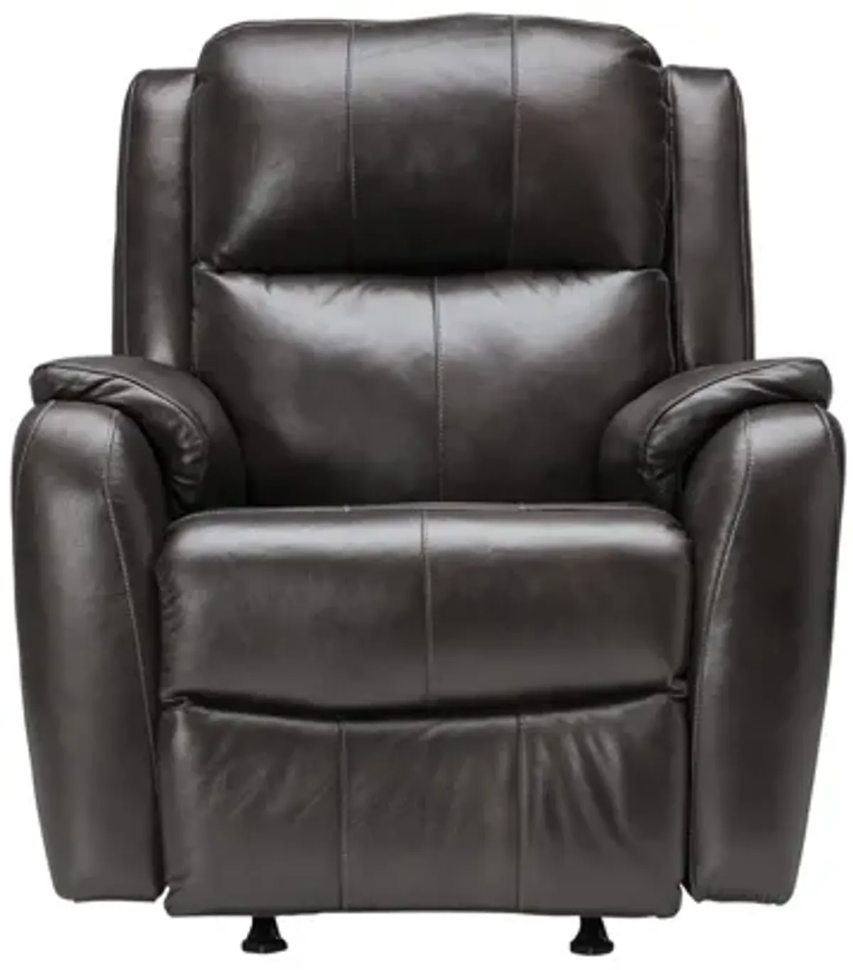 Zeus Slate Dual Power Leather Recliner by Southern Motion