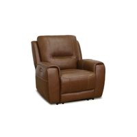 Palmer Brown Leather Power Recliner