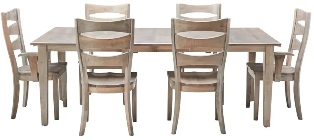 Sierra Table + 4 Side Chairs + 2 Arm Chairs by Daniels Amish