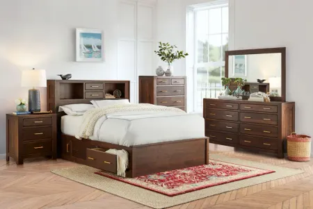 Cabin Queen Storage Bed by Daniel's Amish