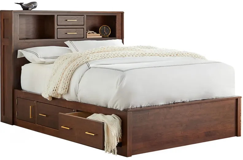 Cabin Queen Storage Bed by Daniel's Amish