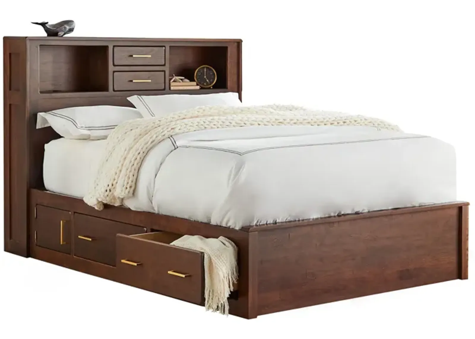 Cabin Queen Storage Bed by Daniel's Amish