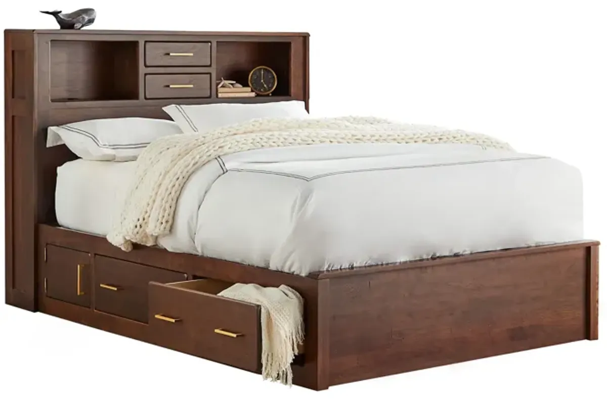 Cabin Queen Storage Bed by Daniel's Amish