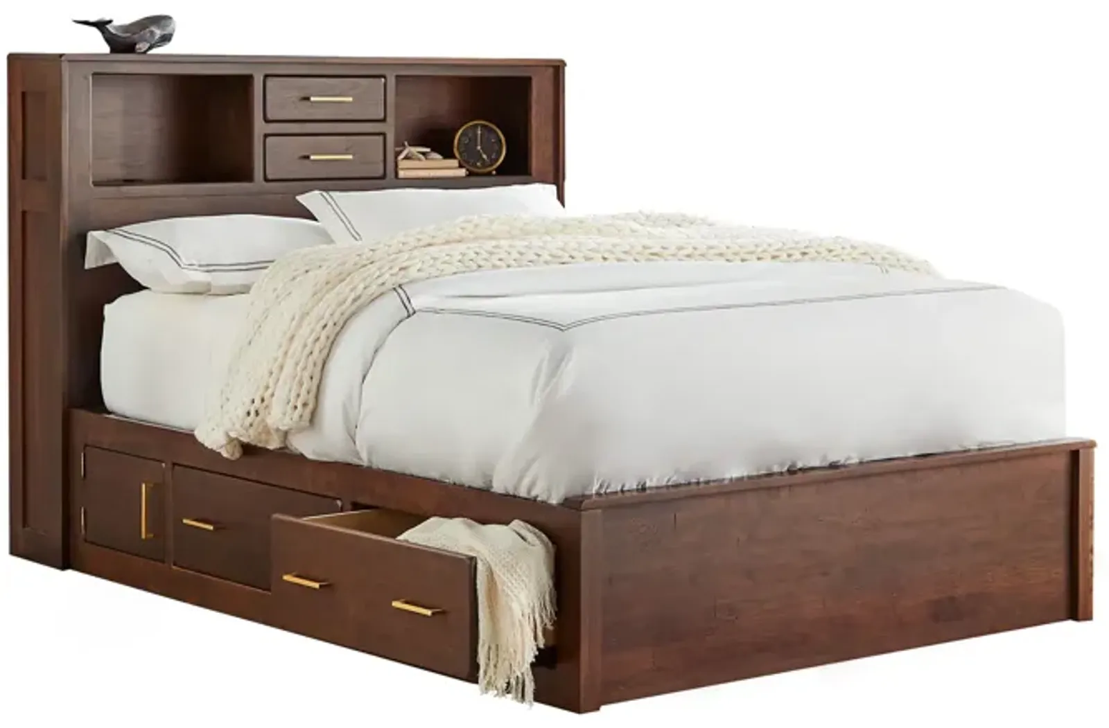 Cabin Queen Storage Bed by Daniel's Amish