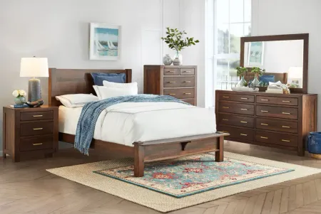 Cabin Queen Panel Bed by Daniel's Amish