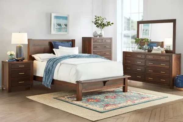 Cabin Queen Panel Bed by Daniel's Amish