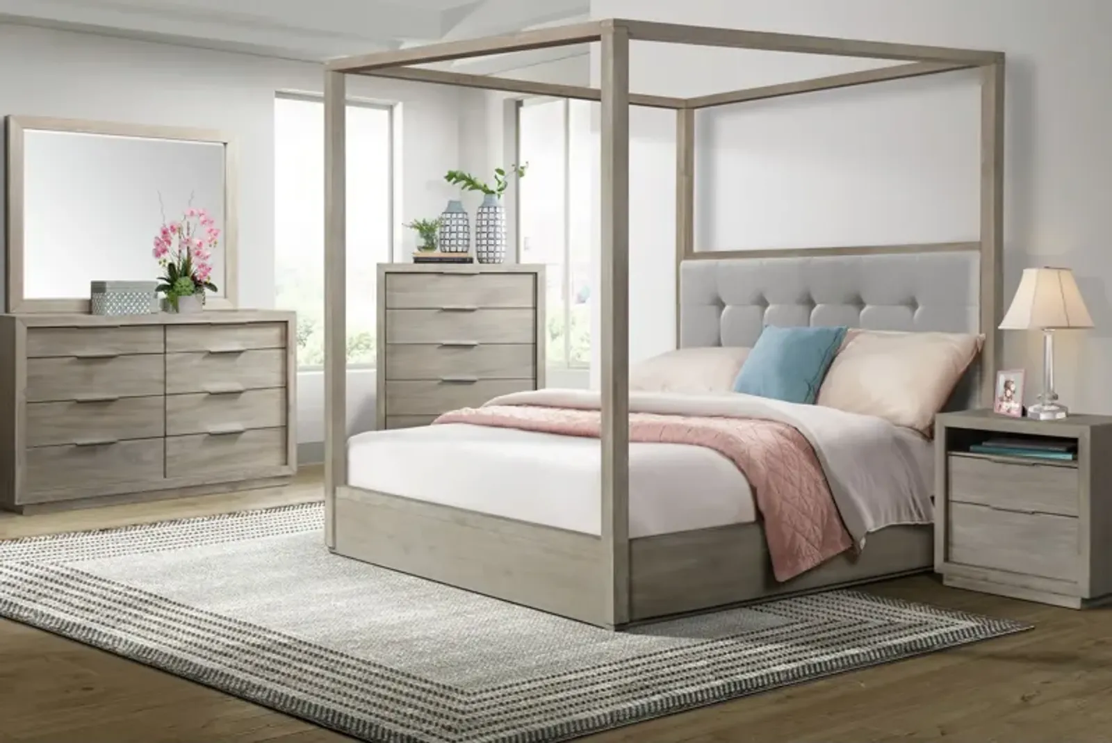 Bella King Canopy Bed