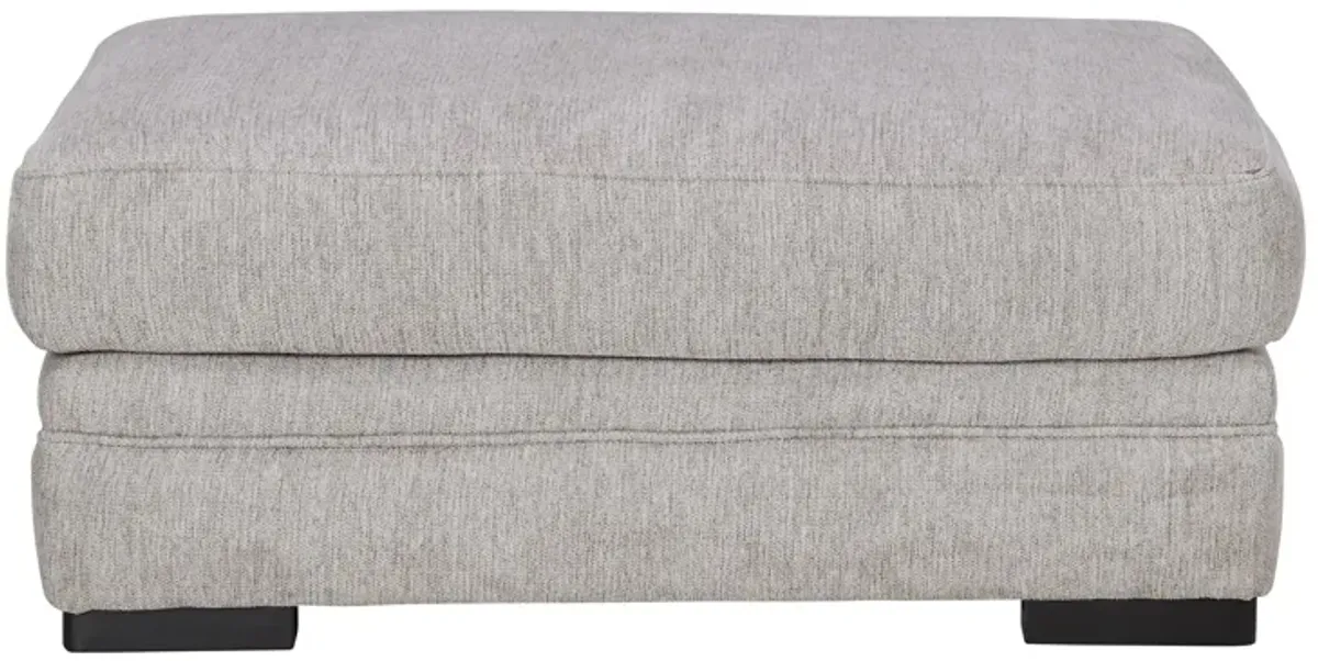 Huron Grey Ottoman