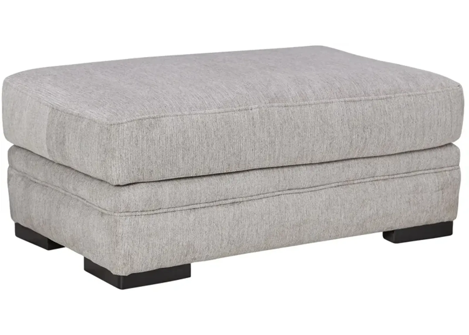 Huron Grey Ottoman