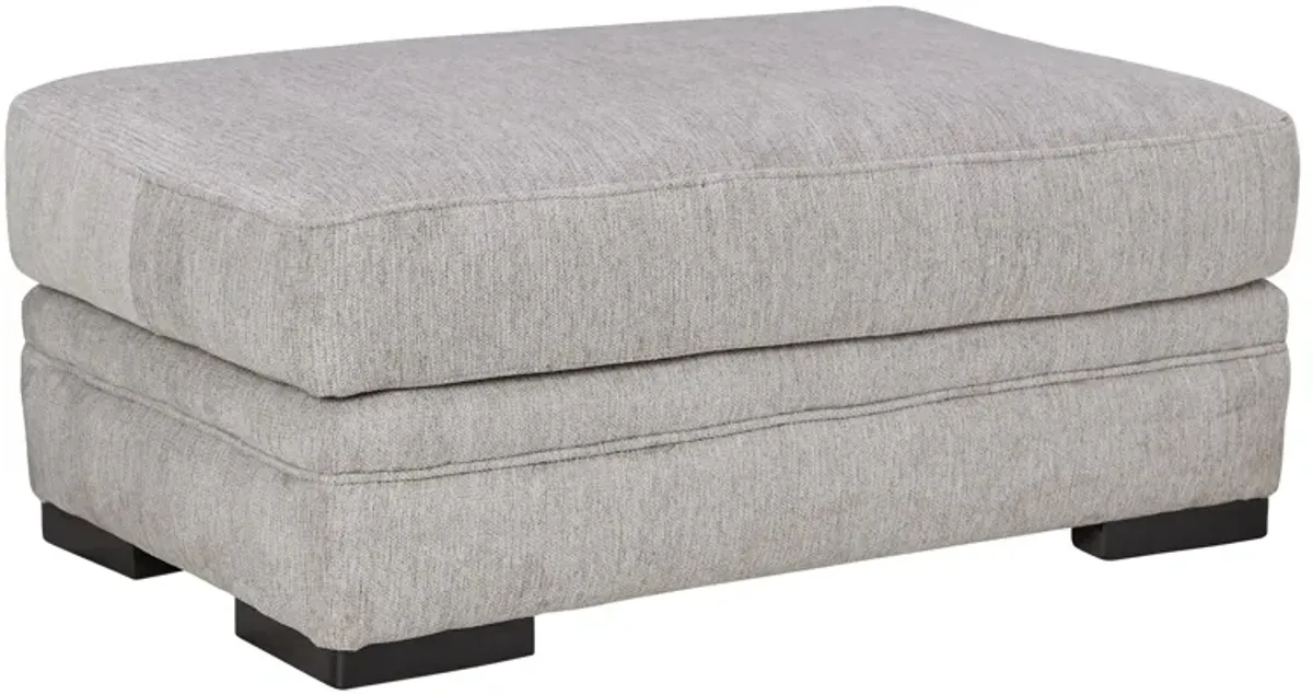 Huron Grey Ottoman