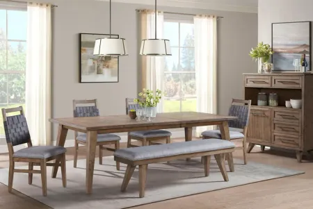 Cheswick Table + 4 Chairs + Bench