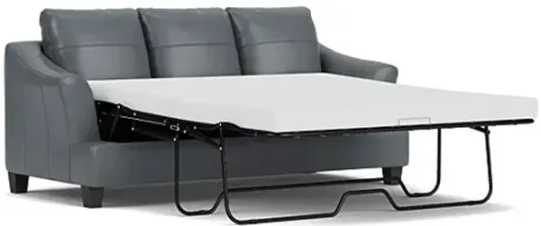 Wells Steel Leather Queen Sleeper Sofa