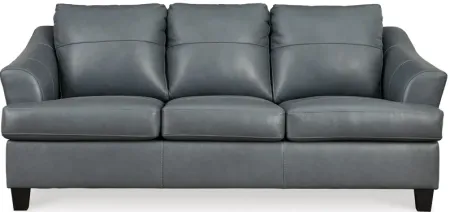 Wells Steel Leather Queen Sleeper Sofa