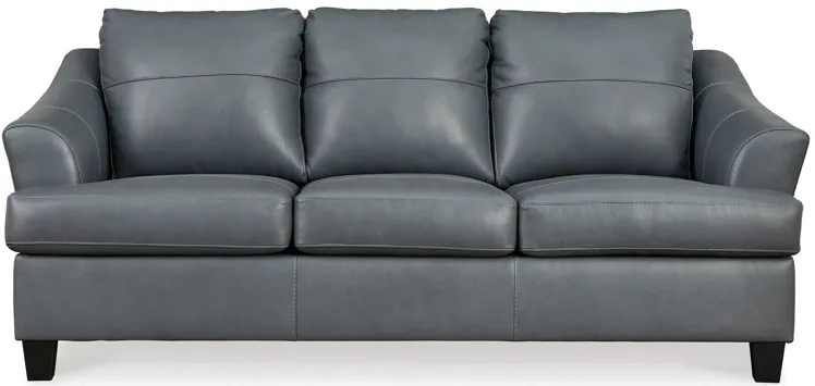 Wells Steel Leather Queen Sleeper Sofa