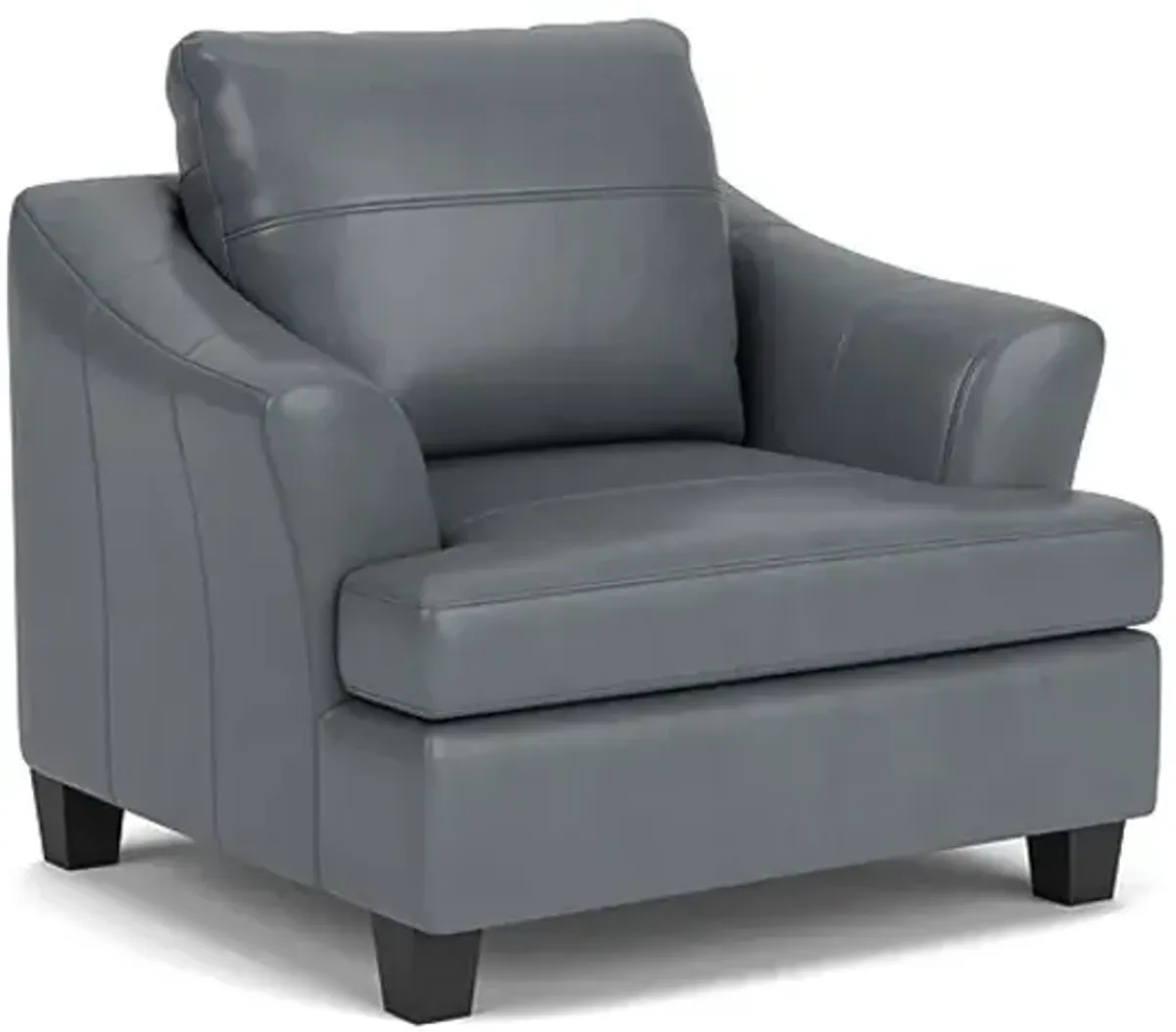 Wells Steel Leather Chair